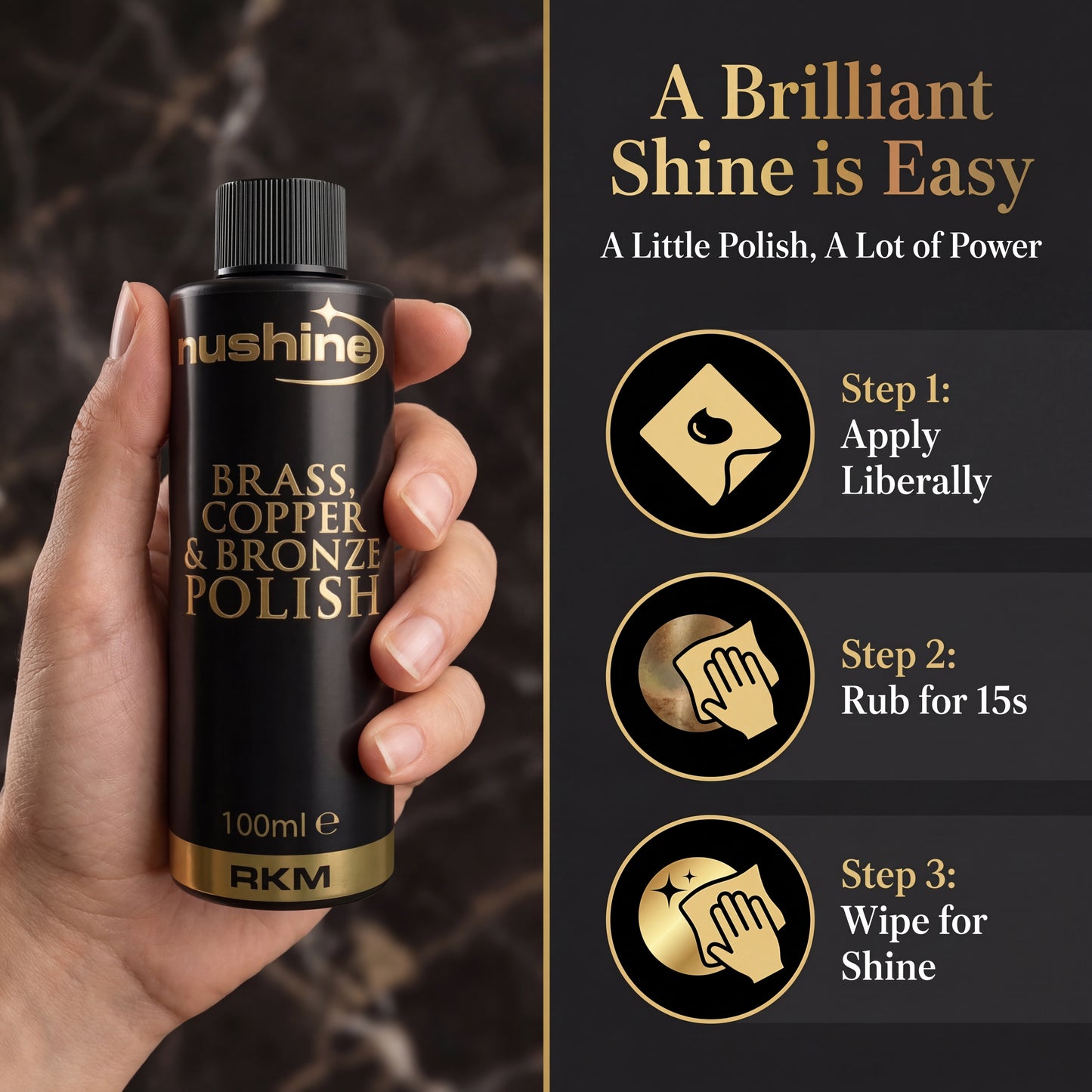 NuShine Brass, Copper & Bronze Polish