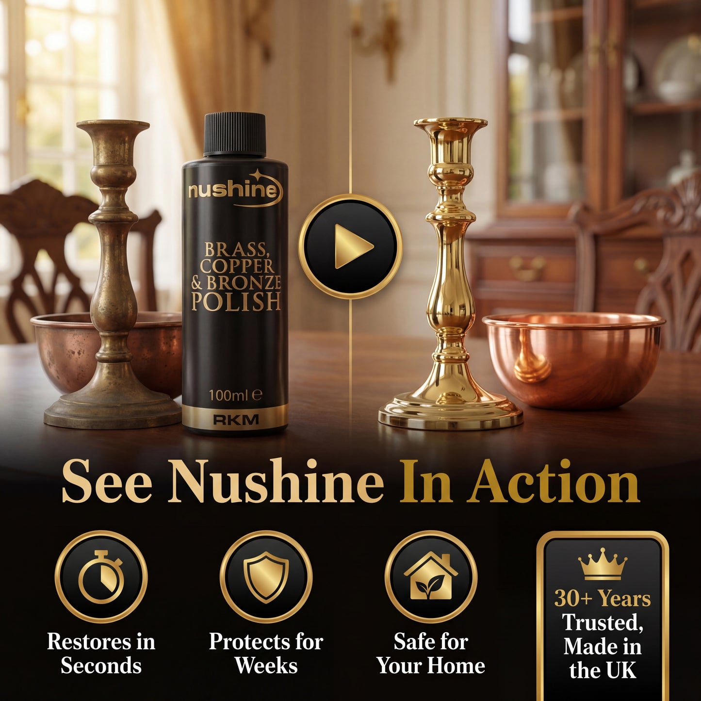NuShine Brass, Copper & Bronze Polish