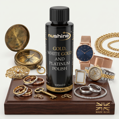 NuShine Gold, White Gold and Platinum Polish 100ml